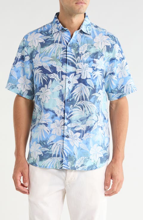 Sand Sunset Ombre Floral Shirt