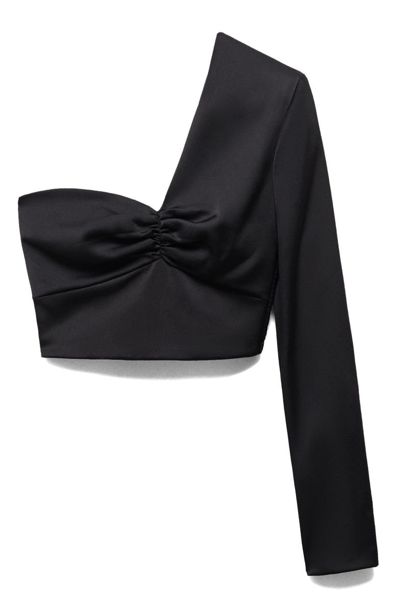 MANGO Asymmetric Crop Top, Alternate, color, 