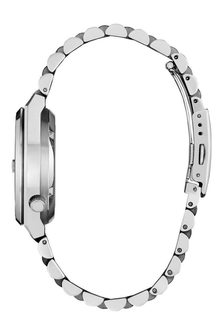 TSUYOSA Automatic Bracelet Watch, 37mm, Alternate, color, SILVER-TONE PURPLE