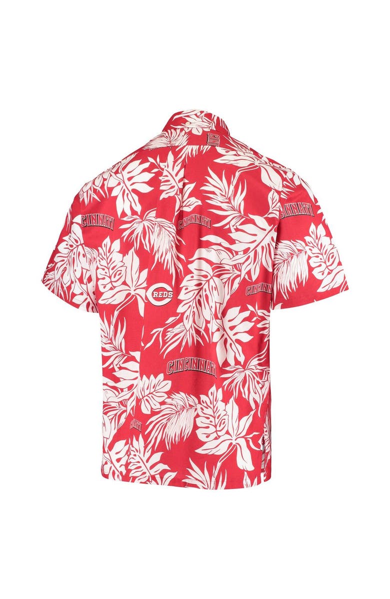 Reyn Spooner Men's Reyn Spooner Red Cincinnati Reds Aloha Button-Down Shirt, Alternate, color, 