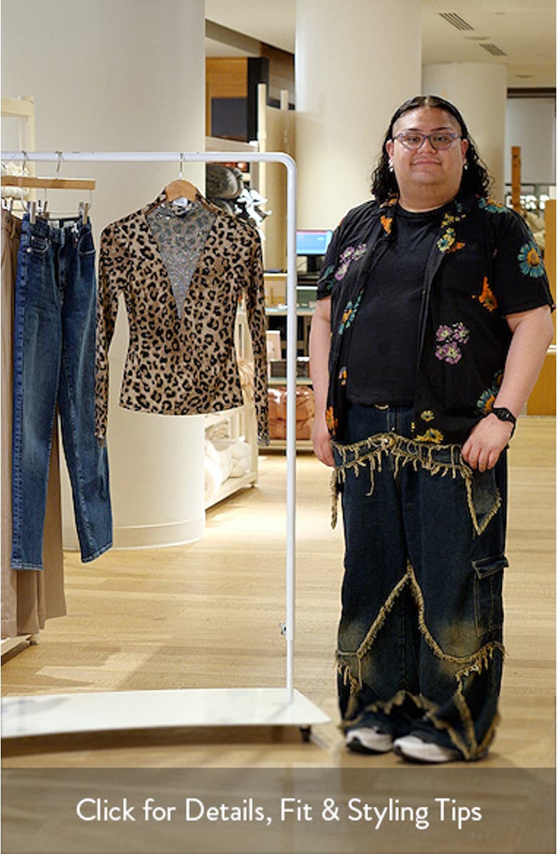 Zoe Embellished Mesh Yoke Top, sales video thumbnail