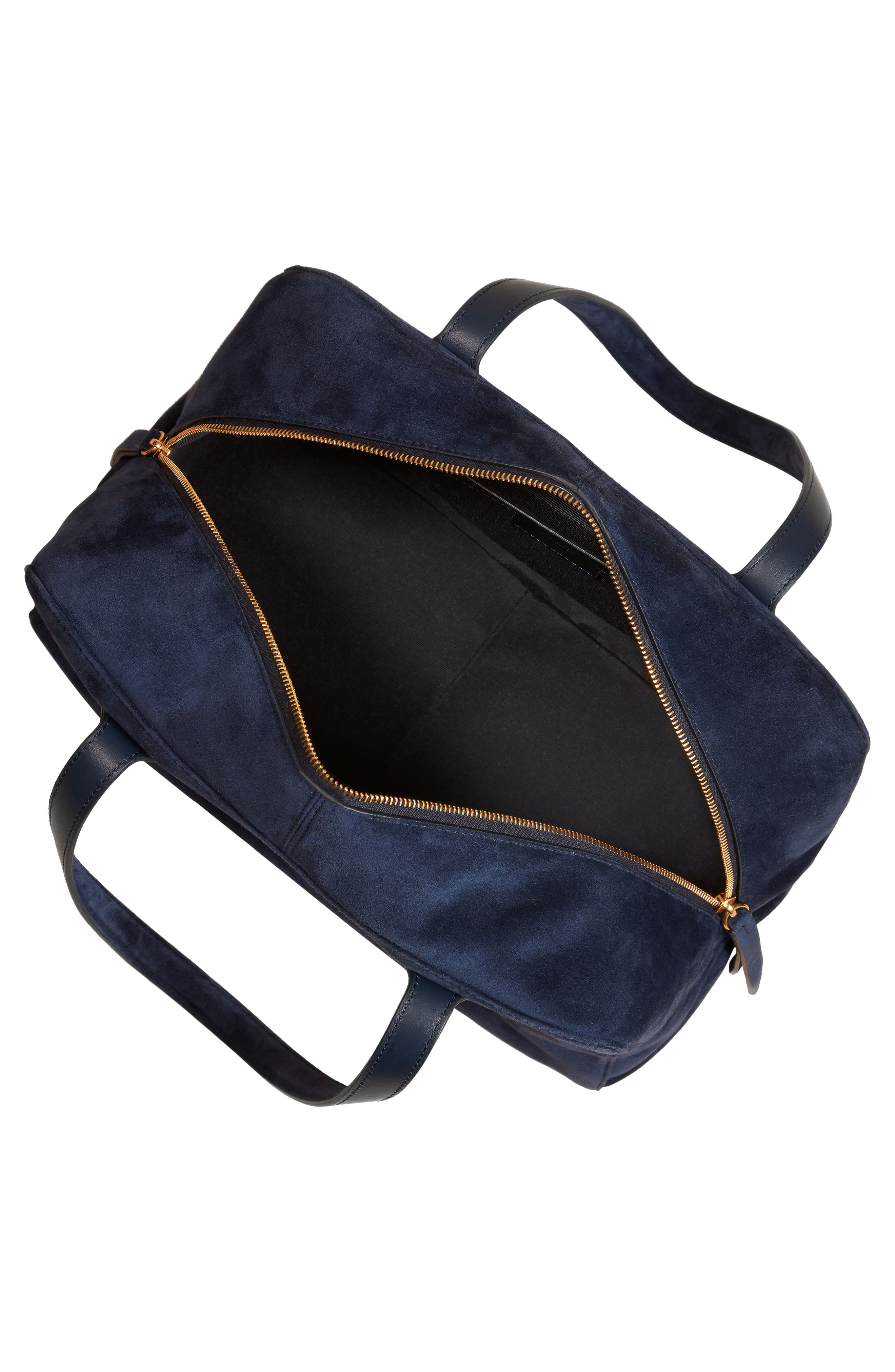 Khaite Medium Maeve Suede Satchel, Alternate, color, 