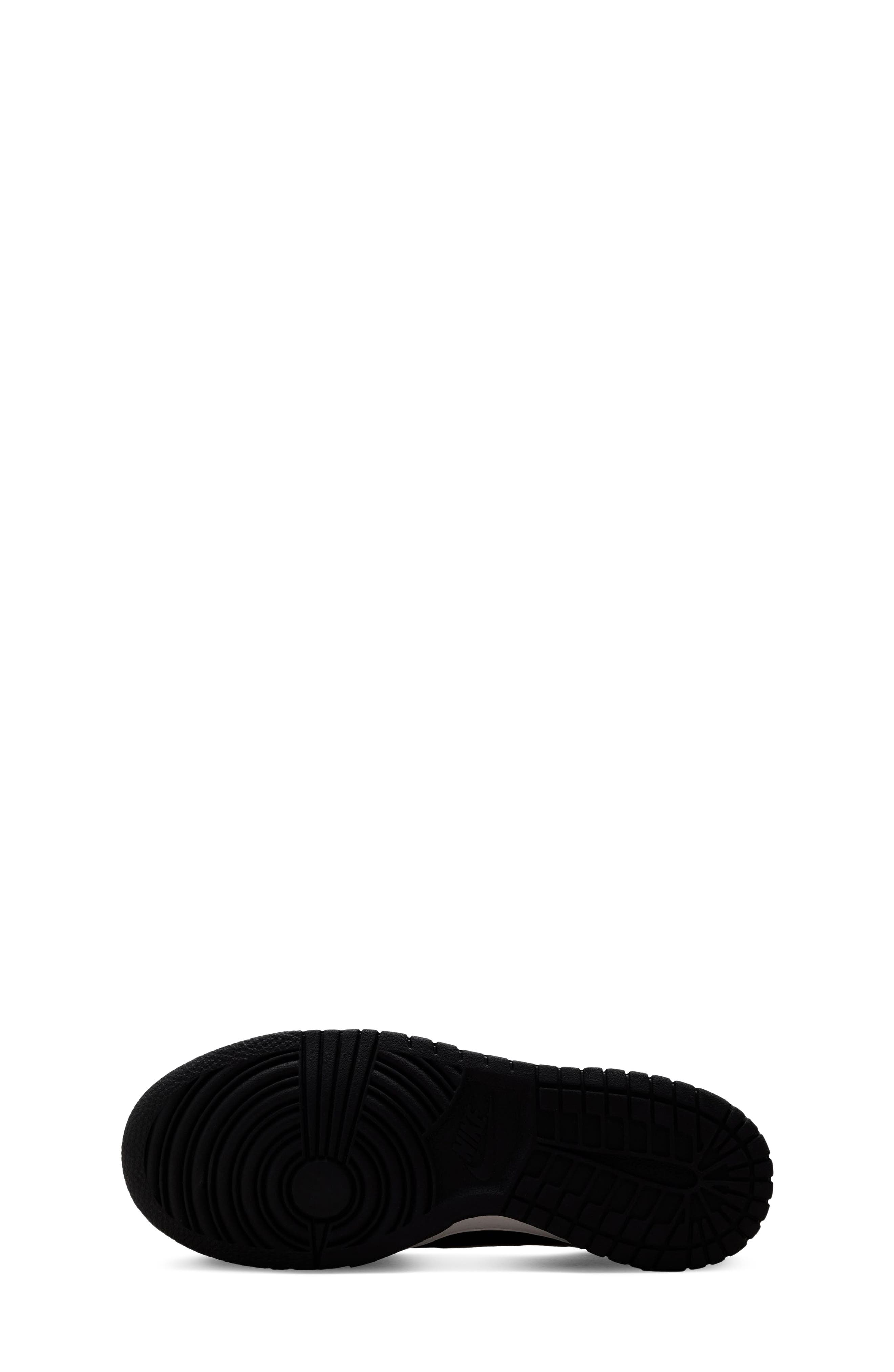 Kids' Dunk Low LV8 Sneaker, Alternate, color, METALLIC SILVER/ BLACK