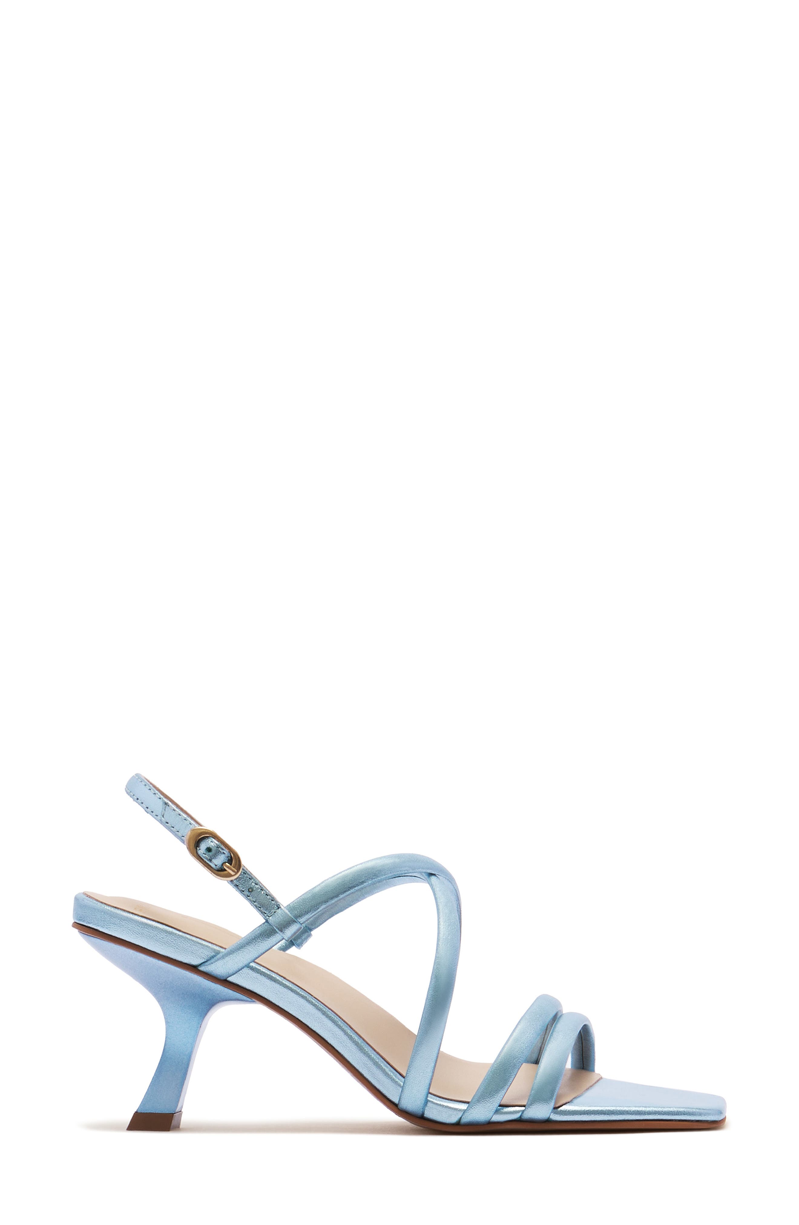 FRANKIE4 Giselle Strappy Slingback Sandal, Alternate, color, Blue Metallic