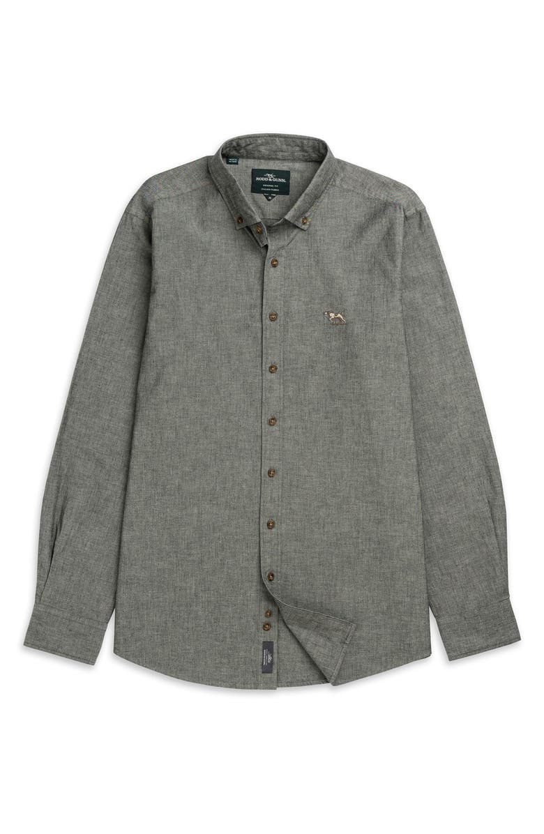 Rodd & Gunn Kirklands Original Fit Cotton Chambray Button-Down Shirt, Alternate, color,