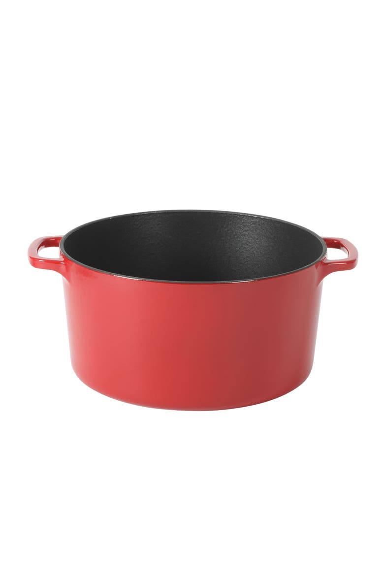 Sur La Table Supper Club 5-Quart Enameled Cast Iron Dutch Oven, Alternate, color, Sundried Tomato