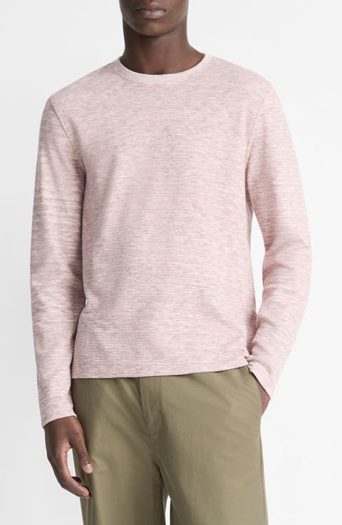 Long Sleeve Double Knit Crewneck T-Shirt