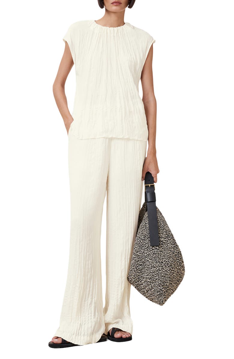 AllSaints Trisha Crinkle Texture Top, Alternate, color, 