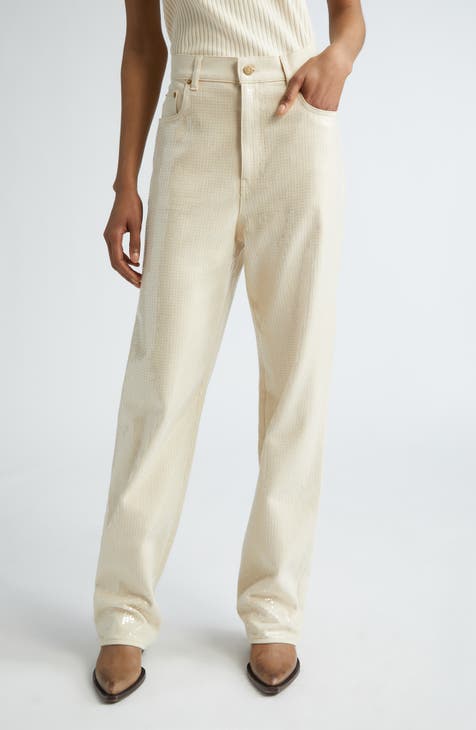 Ivory Designer Pants for Women | Nordstrom