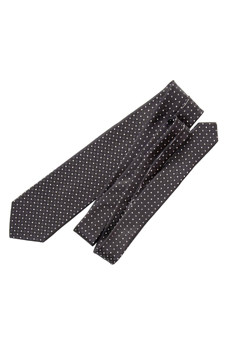 Elizabetta Barbera - Silk Jacquard Tie for Men, Alternate, color, Black