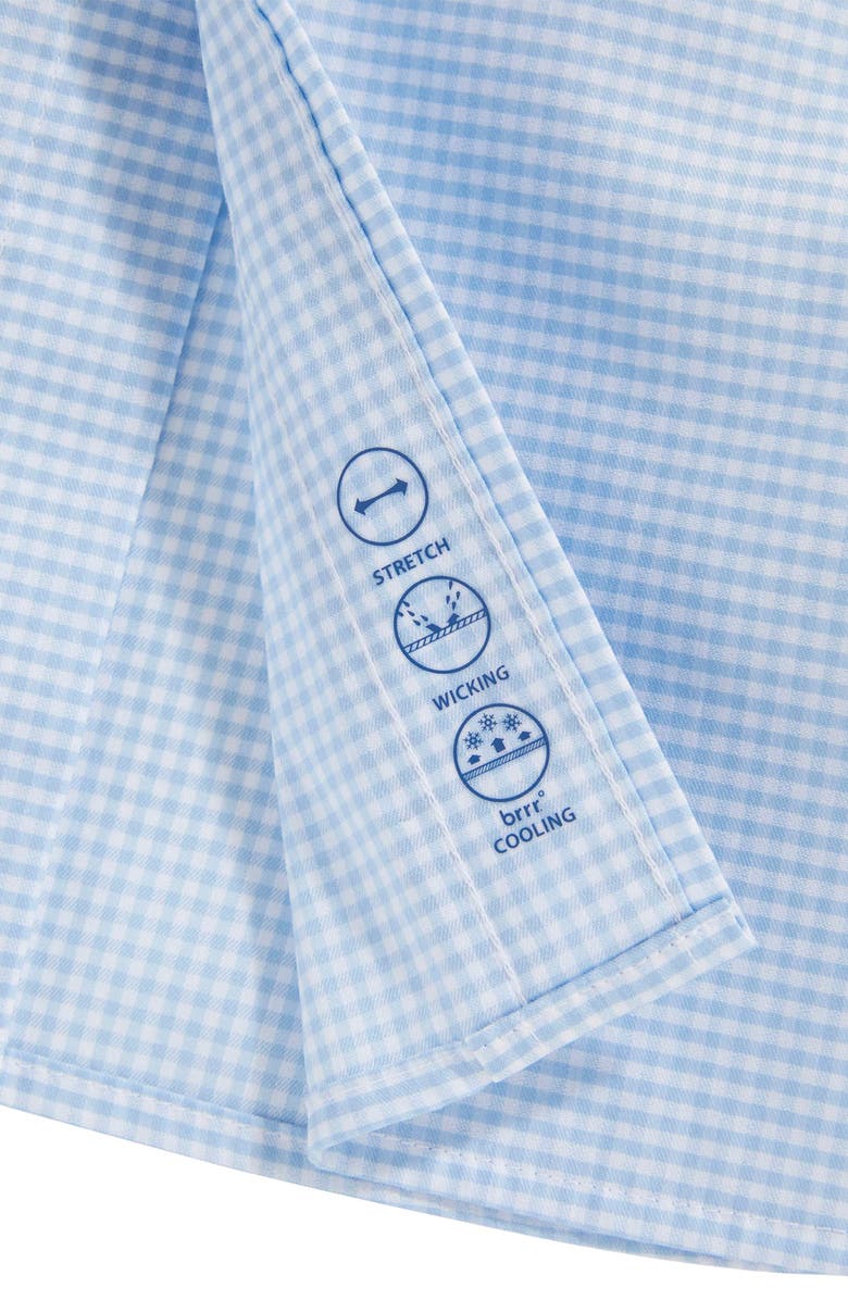 vineyard vines Gingham On-The-Go Brrrº Button-Up Shirt, Alternate, color, 