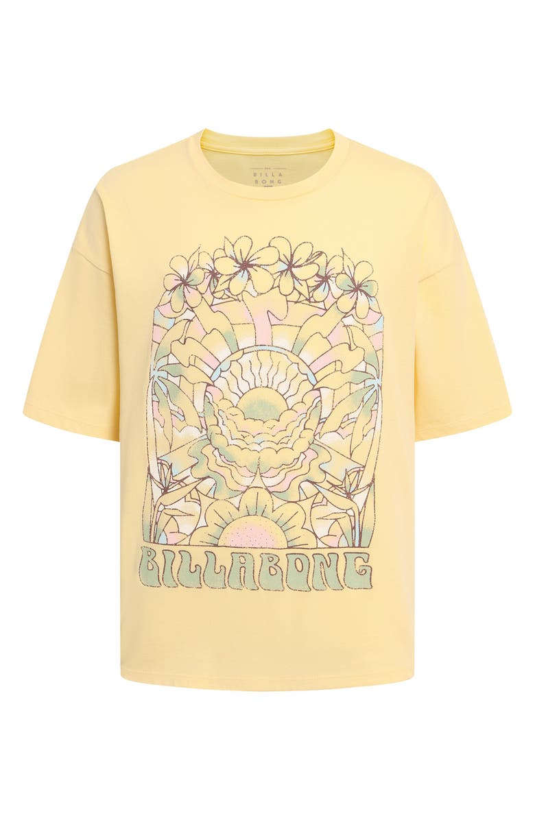 Billabong Kids' Sunrise Graphic T-Shirt, Main, color, Retro Yellow