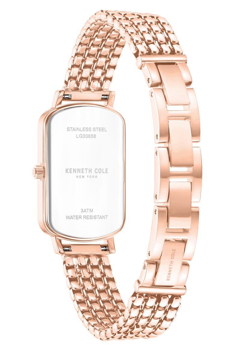 Classic Slim Bracelet Watch, 22mm x 35mm, Alternate, color, ROSEGOLD