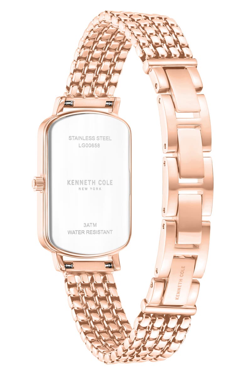 Kenneth Cole New York Classic Slim Bracelet Watch, 22mm x 35mm, Alternate, color, Rosegold
