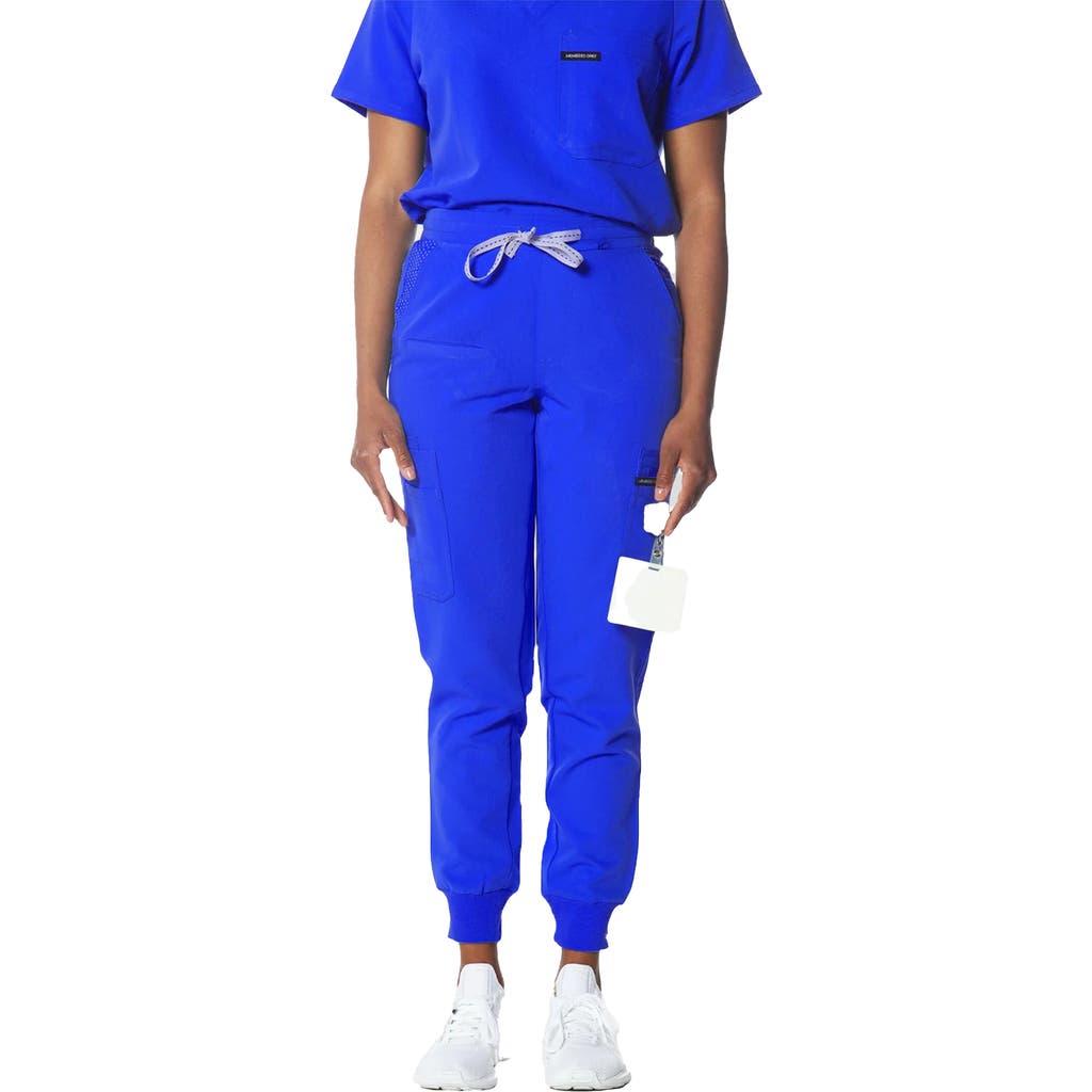 Members Only Valencia Jogger Scrub Pants For Tall Women In Royal Blue