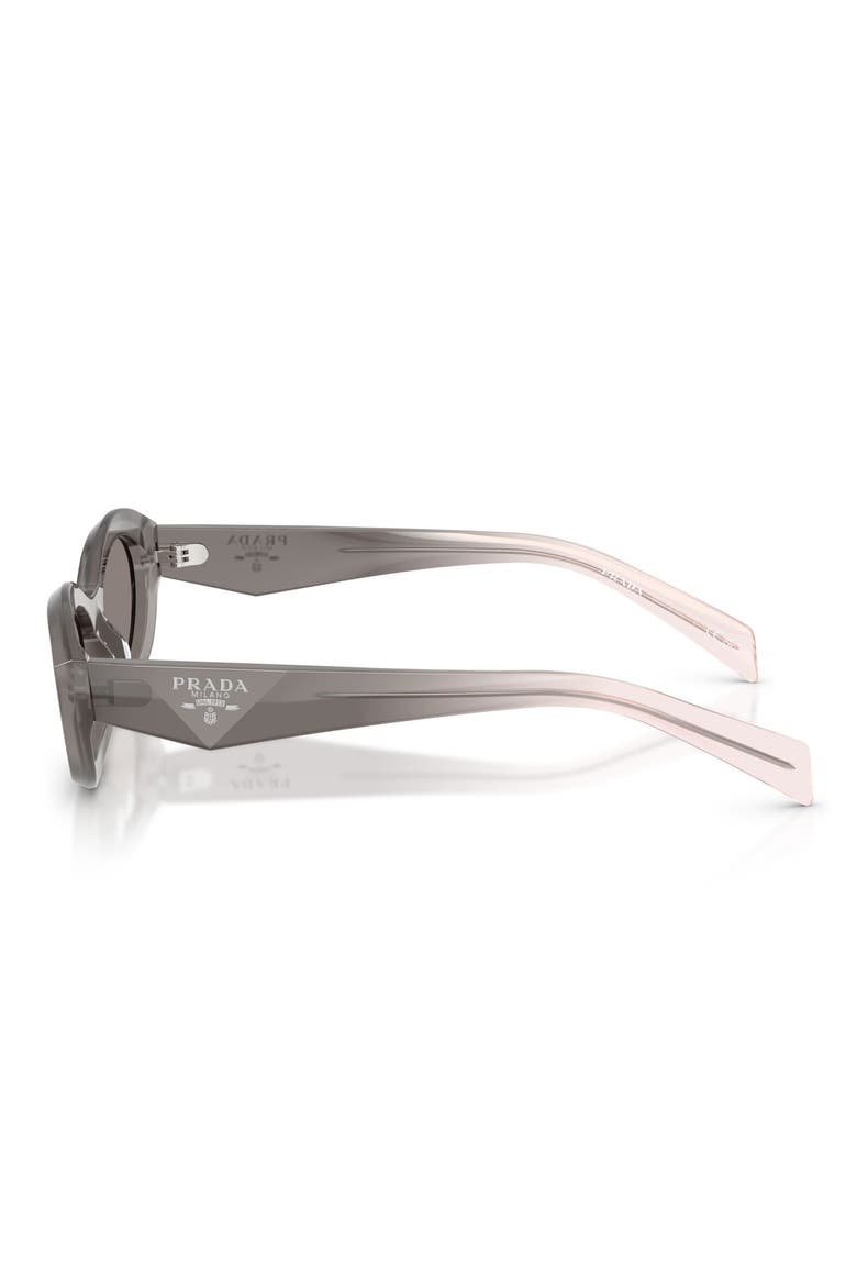 55mm Irregular Sunglasses, Alternate, color, GREY / DARK GREY