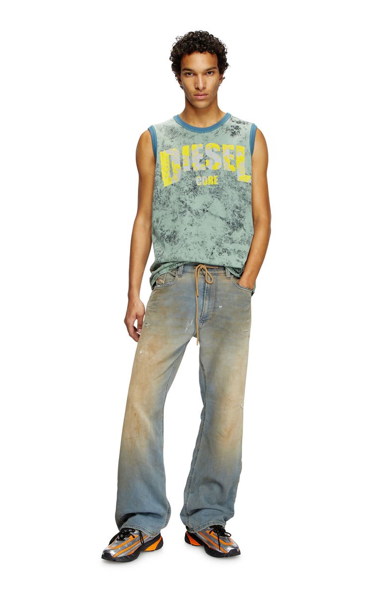 DIESEL<sup>®</sup> T-Bisco-R1 Logo Graphic Tank, Alternate, color, Green