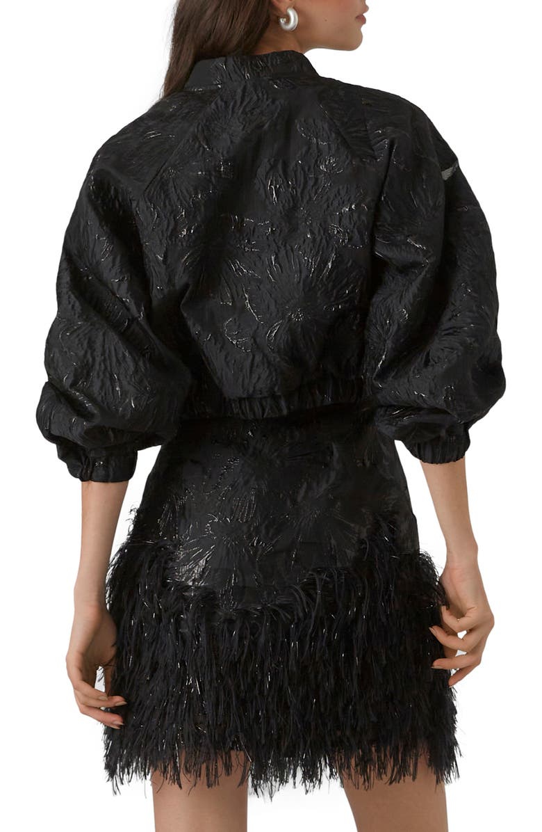 VERO MODA Susse Metallic Floral Jacquard Jacket, Alternate, color, 