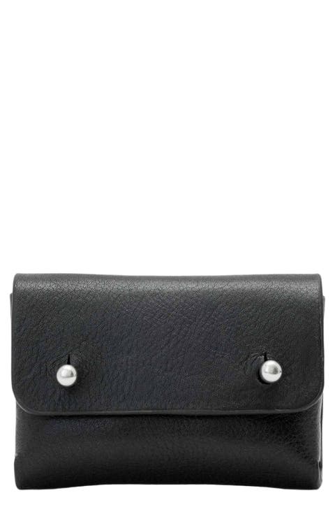 Stud Leather Card Case
