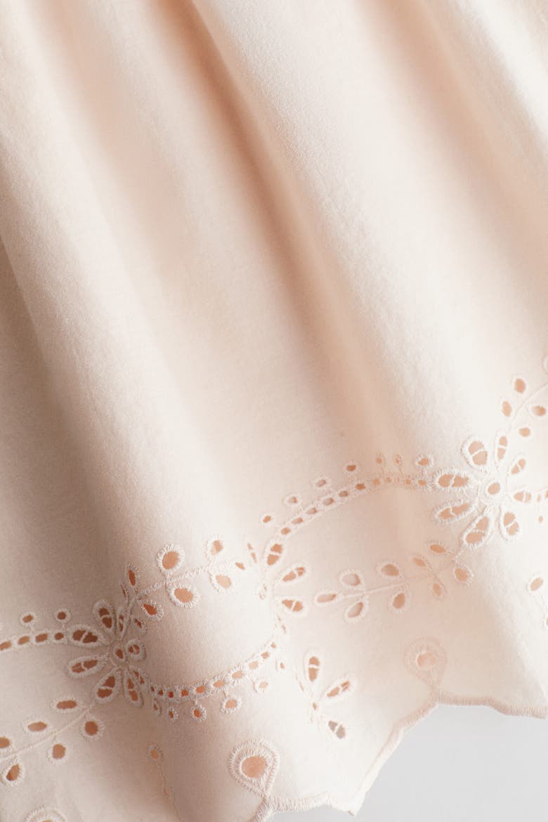 Broderie Anglaise Dress, Alternate, color, Light pink