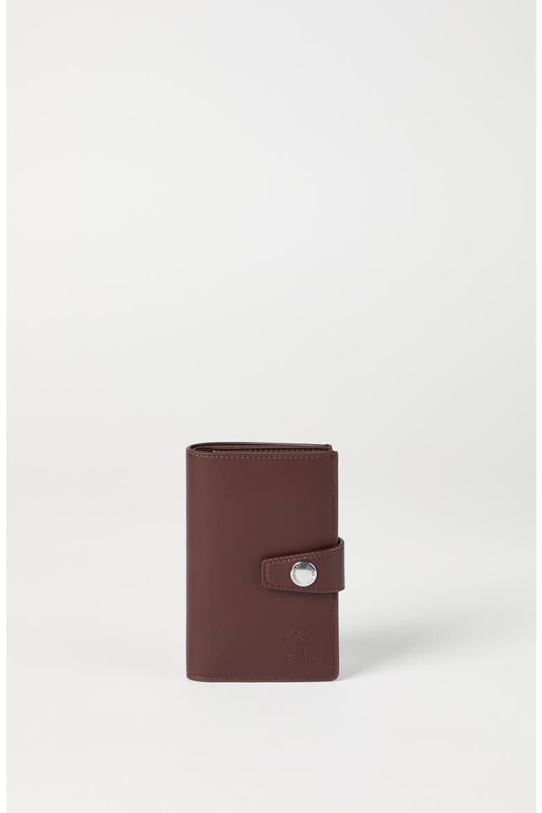 Calfskin wallet, Alternate, color, Brown