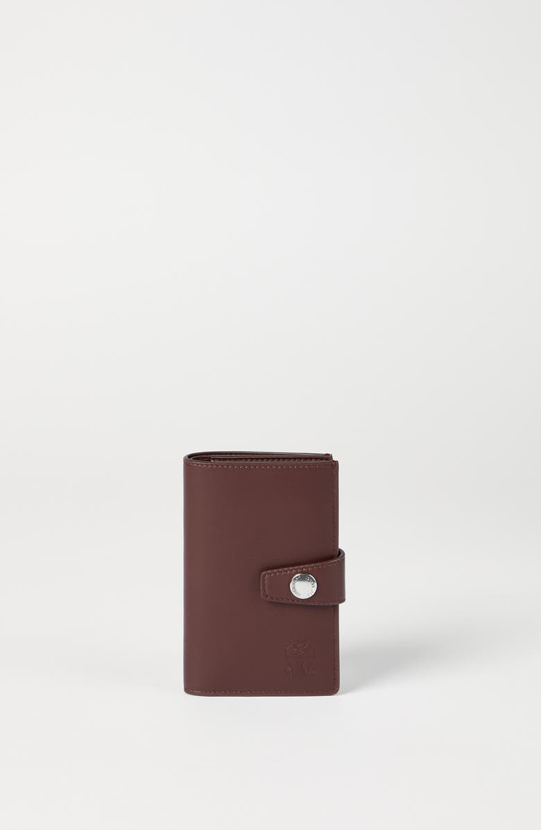 Brunello Cucinelli Calfskin wallet, Alternate, color, Brown