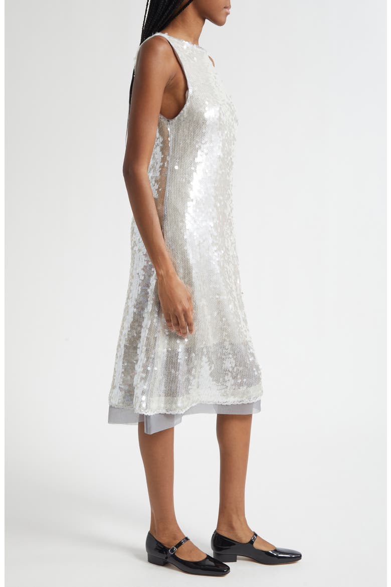 Sequin Tank Dress, Alternate, color, FOG