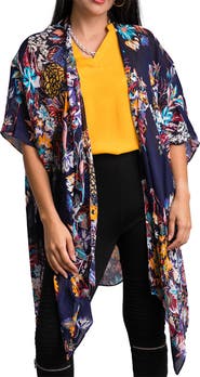 SAACHI Floral Print Knit Duster