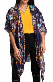 SAACHI Floral Print Knit Duster