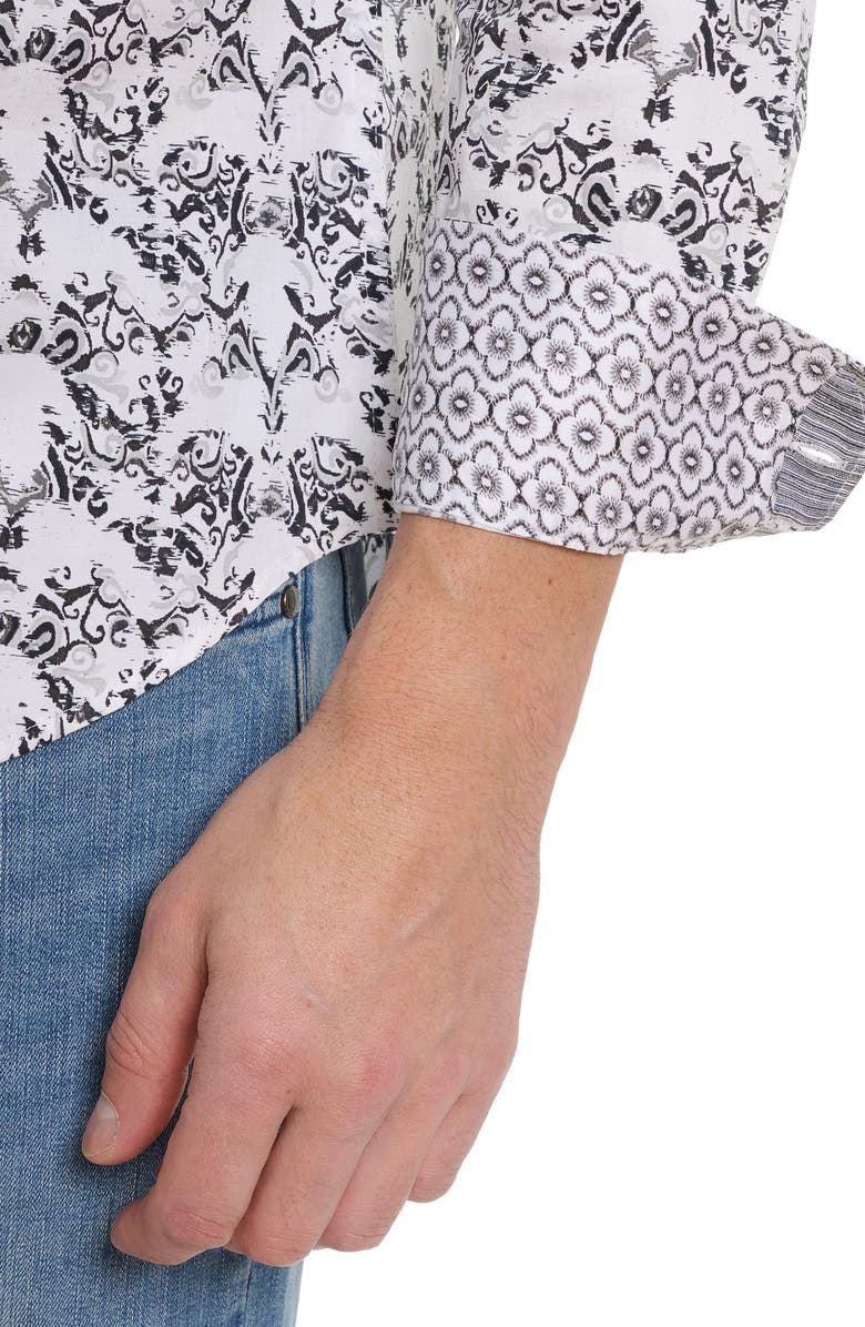 Robert Graham Faded Floral Button-Up Shirt, Alternate, color,