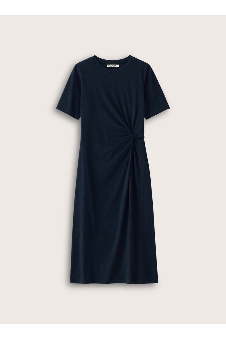 Alith T-Shirt Twist Dress, Alternate, color, Classic Navy