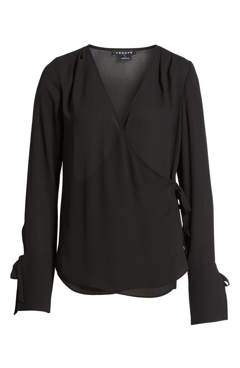 Trouvé Wrap Top, Alternate, color, 