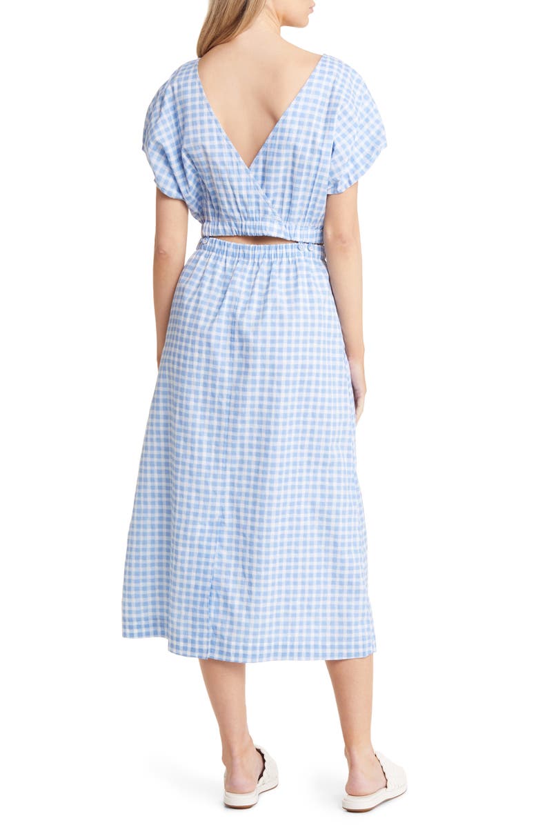 Madewell Modular Pull-On Cotton Gingham Two-Piece Dress Set, Alternate, color, 
