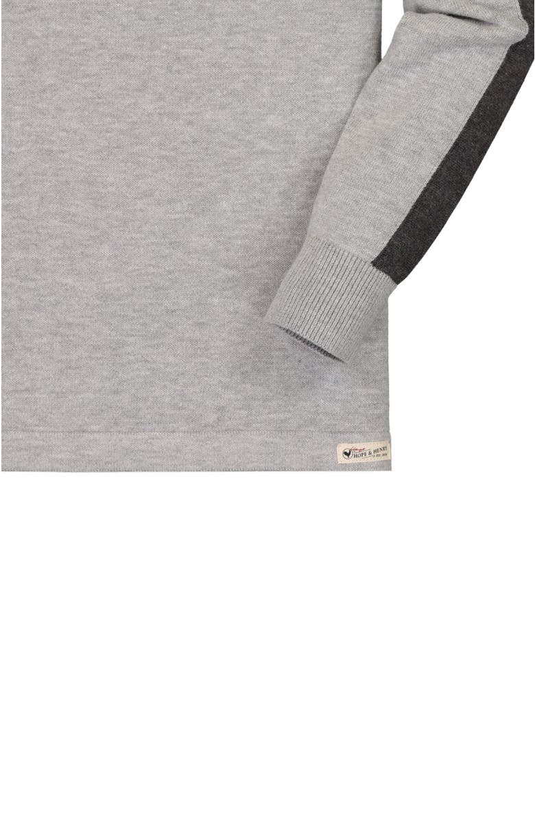 Hope & Henry Baby Boys' Long Sleeve Sweater Polo, Infant, Alternate, color, Grey