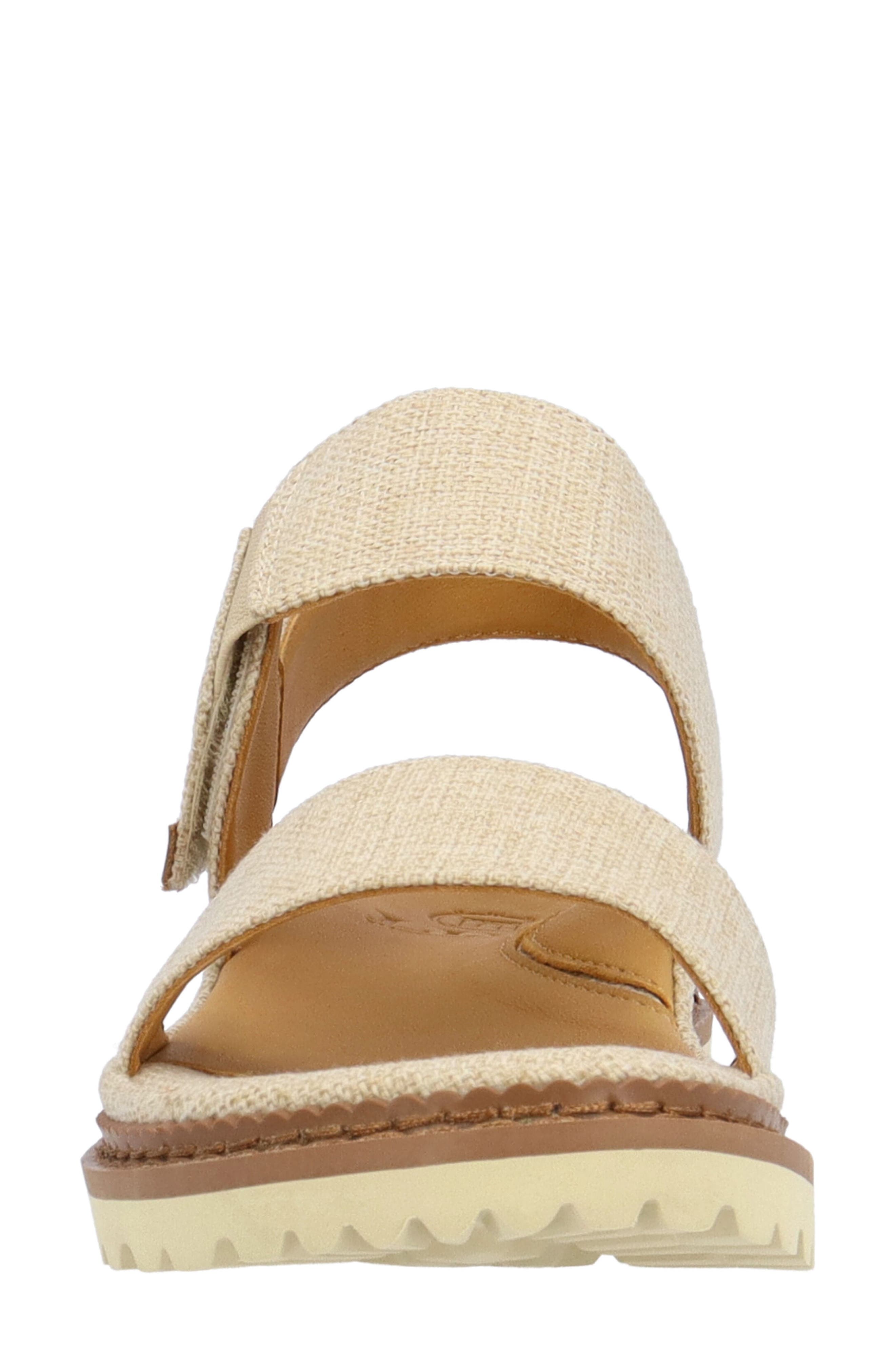 L'Amour des Pieds Delphina Ankle Strap Sandal, Alternate, color, Natural