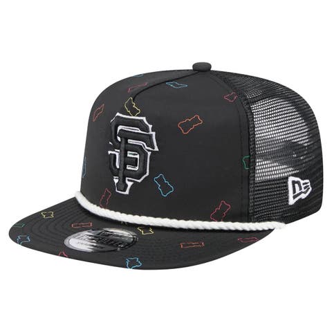 Men's New Era  Black San Francisco Giants Gummy Golfer Trucker Adjustable Hat