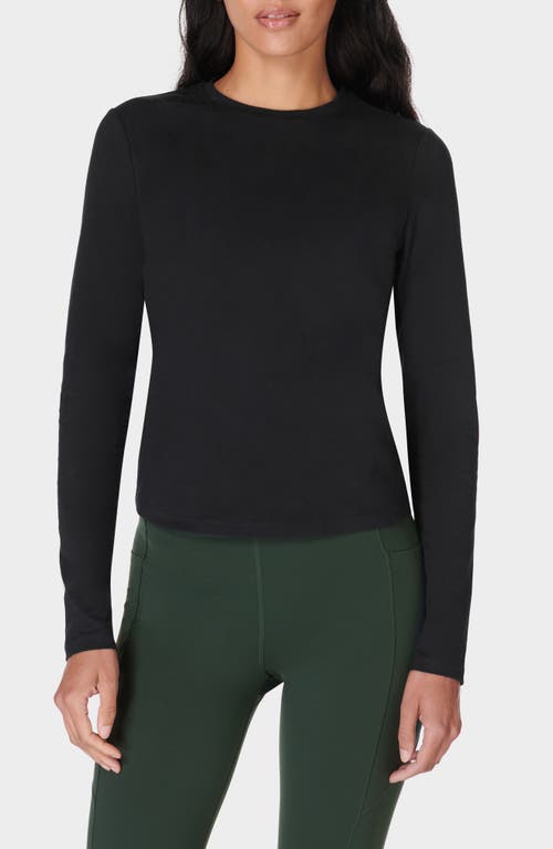 Sweaty Betty Essential Sculpt Long Sleeve Tee In Black
