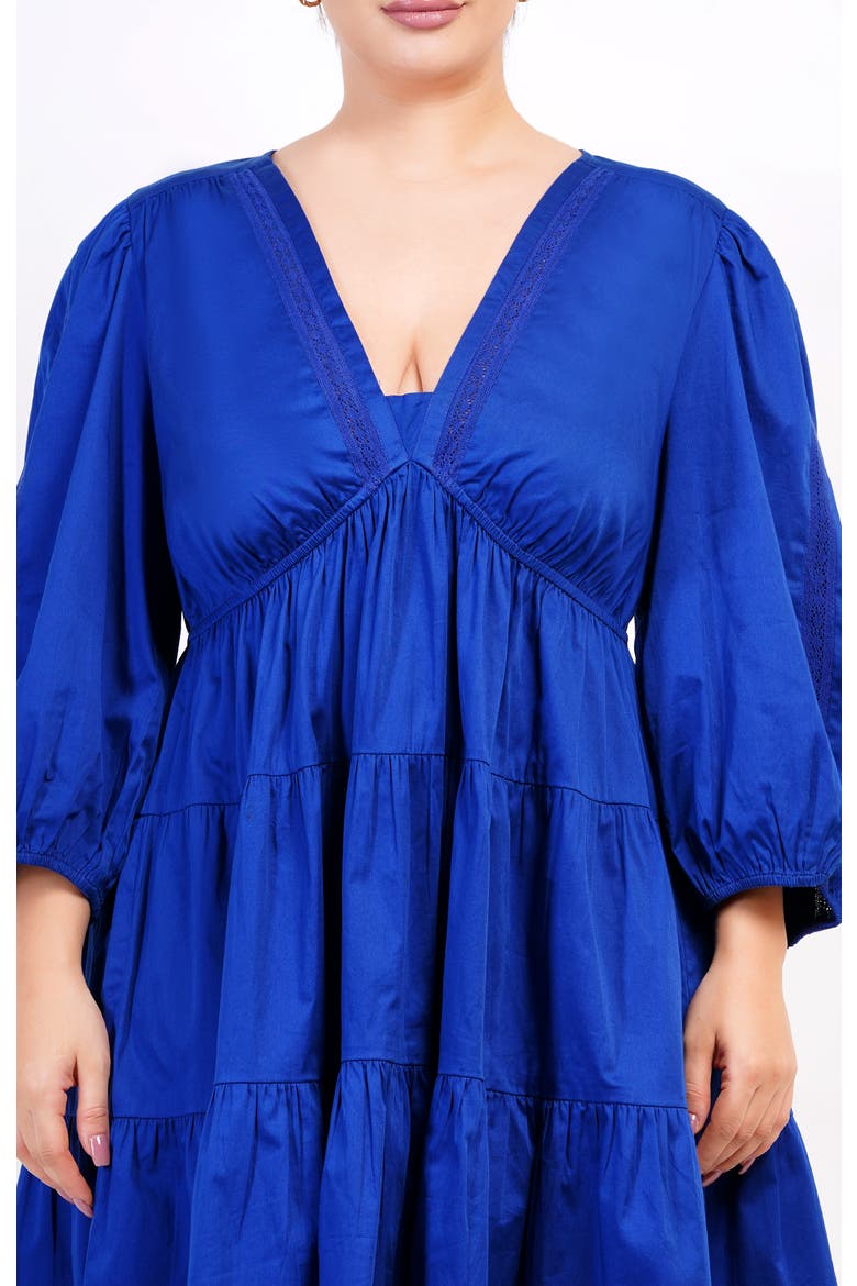 Zariah Empire Waist Mini Dress, Alternate, color, Mazarine Blue