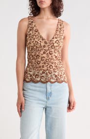 Madden Girl Scallop Edged Bust Corset Top