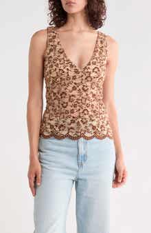 Scallop Edged Bust Corset Top