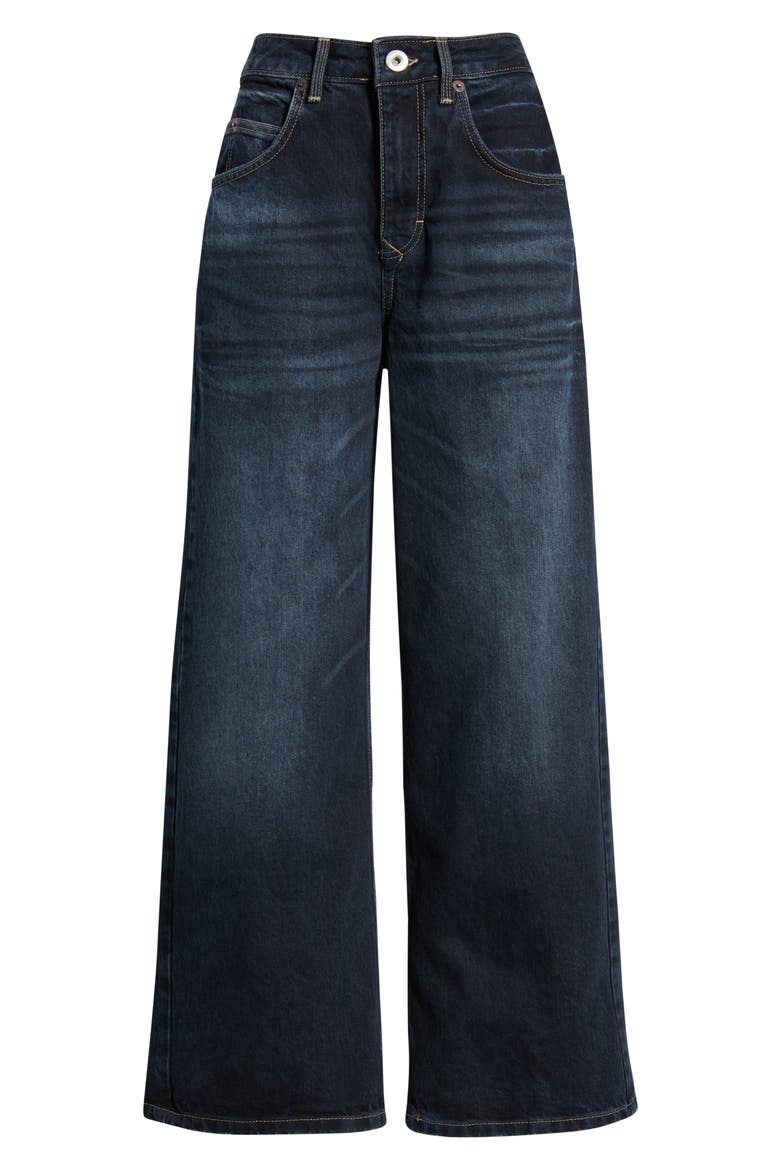 Jaya Low Rise Wide Leg Jeans, Alternate, color, BLUE BLACK
