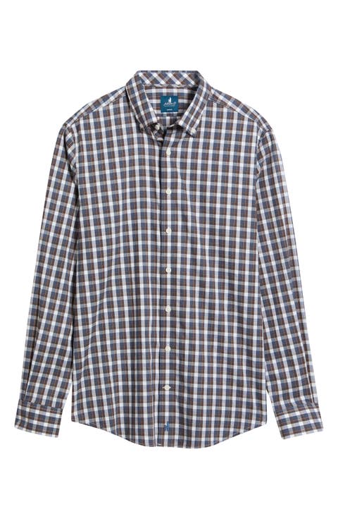 Oak Bluffs Plaid Long Sleeve Button-Down Shirt