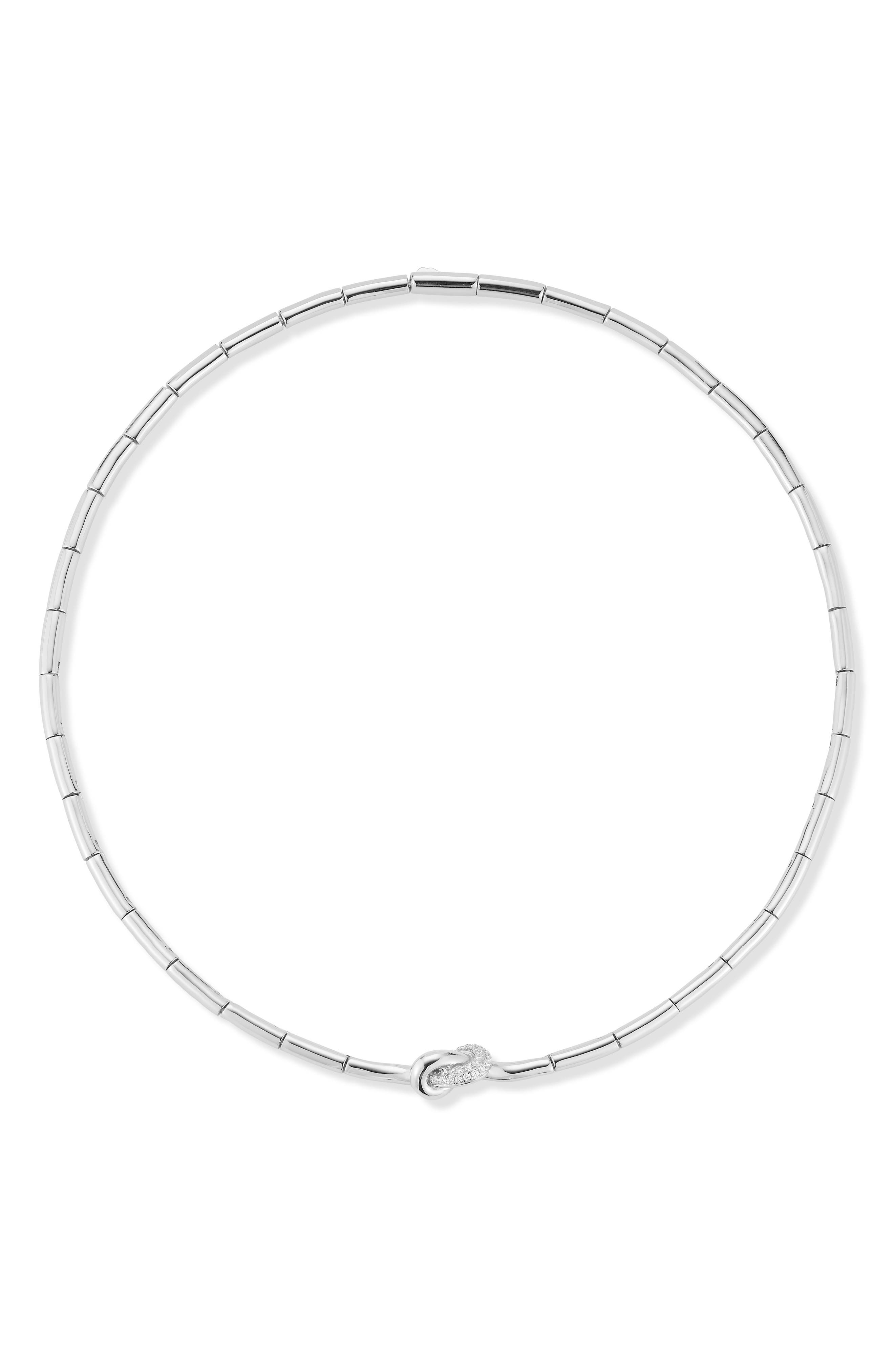 GLAZE JEWELRY Love Knot Cubic Zirconia Chain Necklace