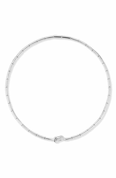 GLAZE JEWELRY Love Knot Cubic Zirconia Chain Necklace