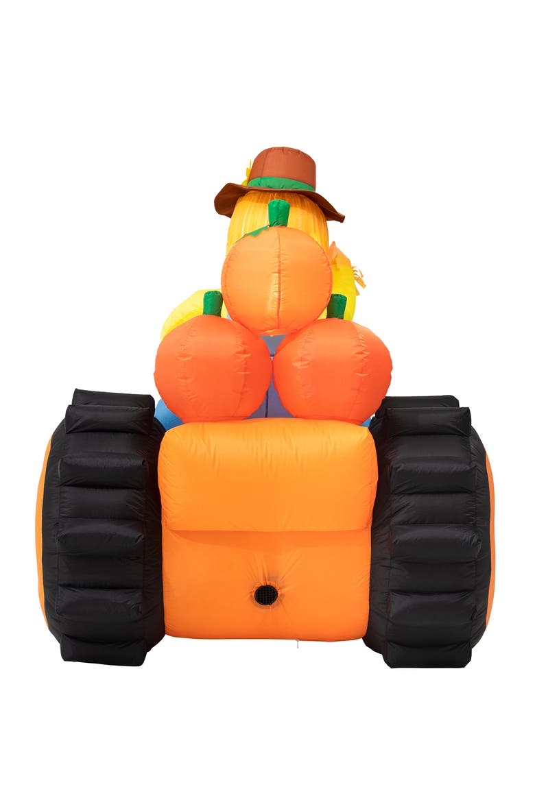 7ft Fall Lighted Inflatable Tractor Decor, Alternate, color, Orange