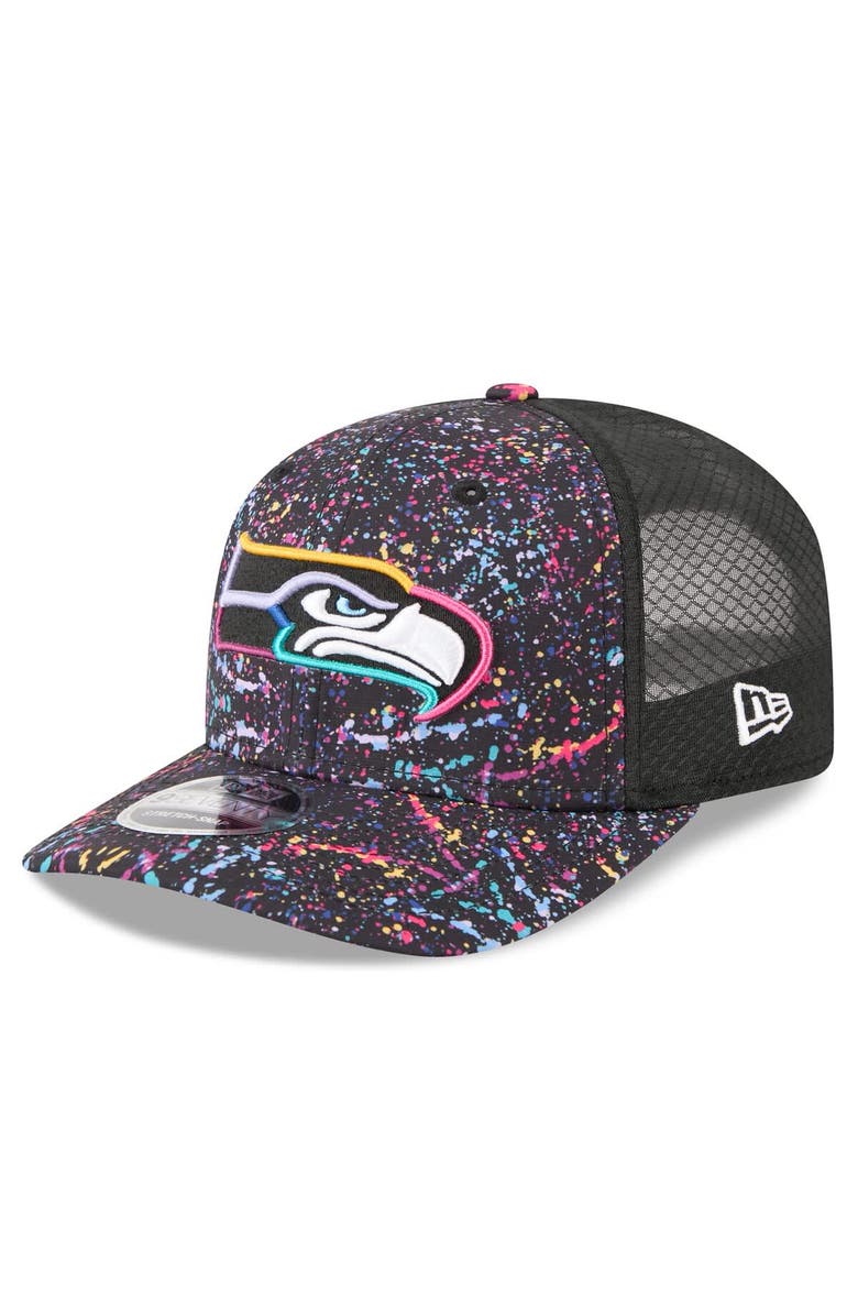 New Era Men's New Era Black Seattle Seahawks 2025 NFL Crucial Catch 9SEVENTY Adjustable Hat, Alternate, color, Black