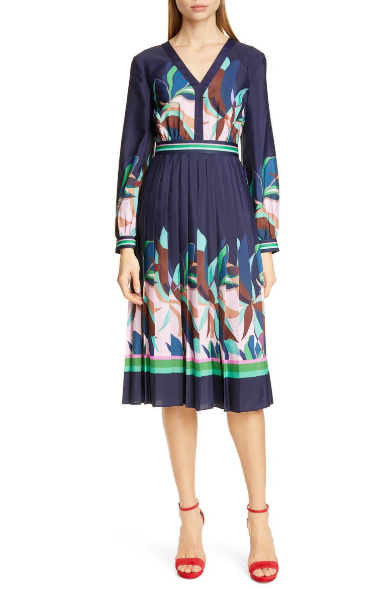 Leonore Supernatural Fit & Flare Dress, Main, color, NAVY