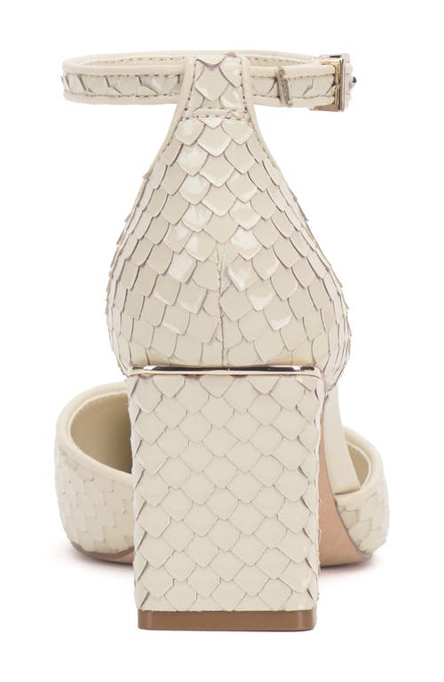 Vince Camuto Hindriya Ankle Strap Pump In Panna Creme