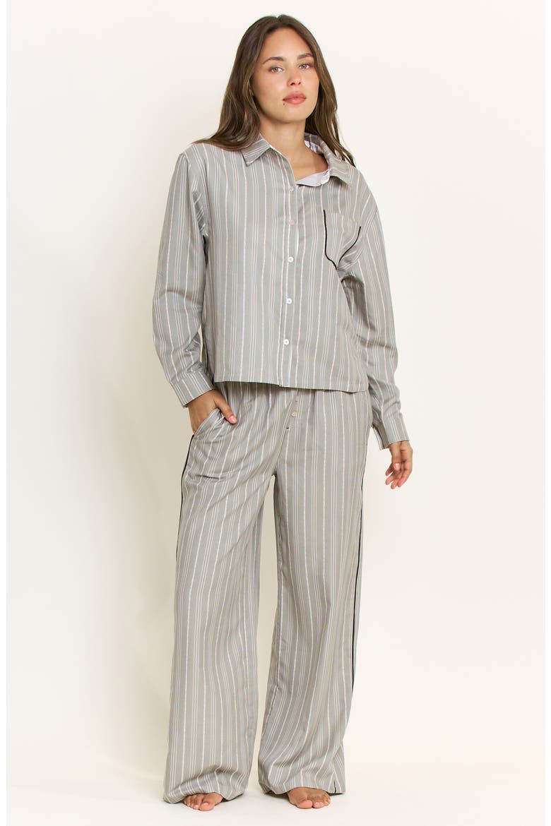 Nap Era Striped Pajama Pants, Alternate, color, SOFT OLIVE STRIPE