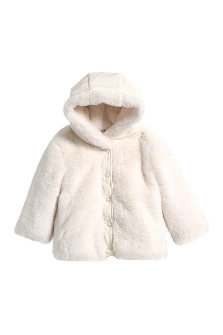 Kids' Viona Faux Fur Jacket, Main, color, WHITE